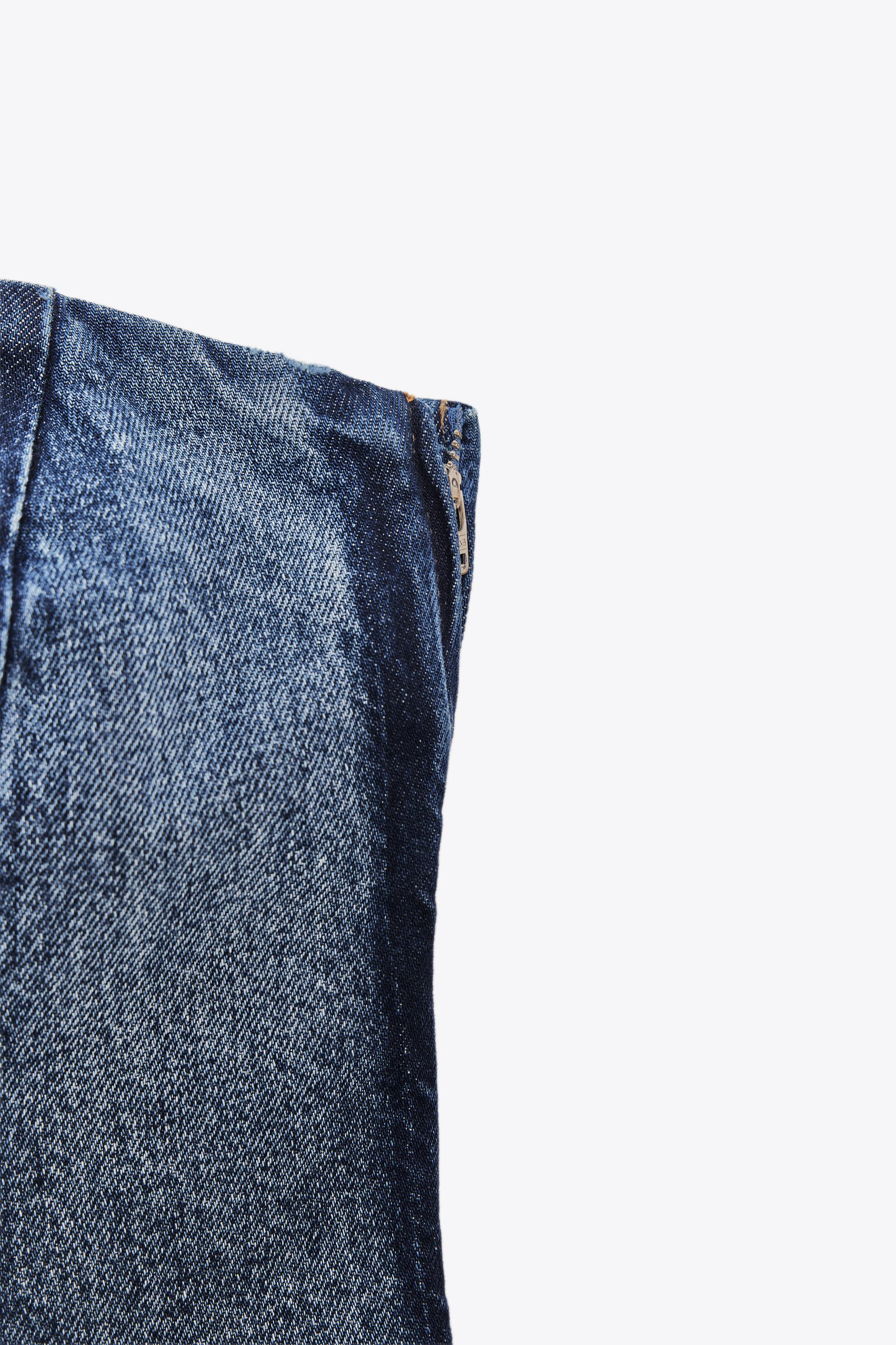 TOP BANDEAU EN JEAN TRF